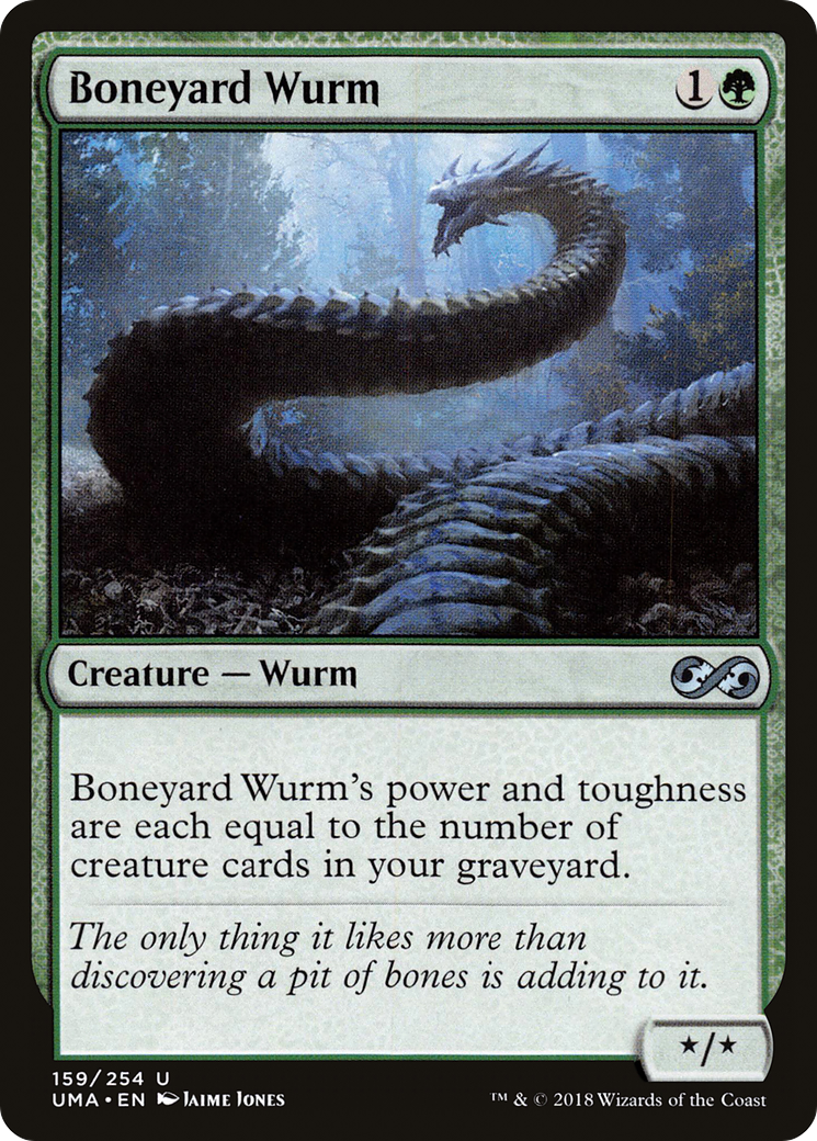 Boneyard Wurm (UMA-159) - Ultimate Masters Foil - Premium MTG Single from Wizards of the Coast - Just $1.40! Shop now at Game Crave Tournament Store