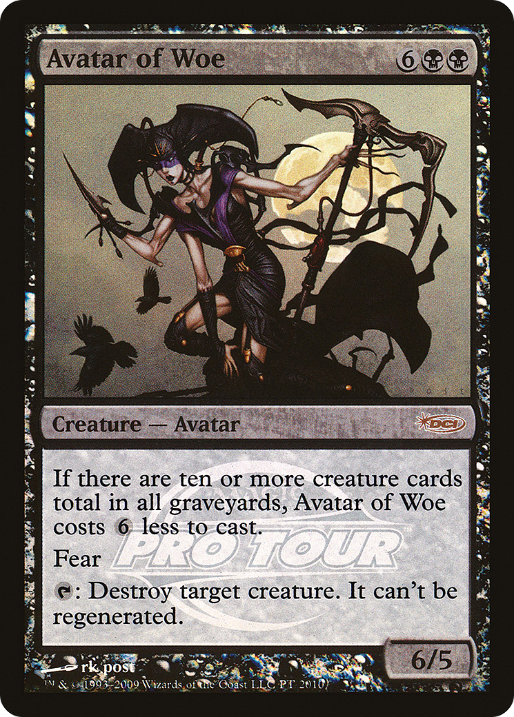 Avatar of Woe (PPRO-2010) - Pro Tour Promos Foil - Premium MTG Single from Wizards of the Coast - Just $11.92! Shop now at Game Crave Tournament Store