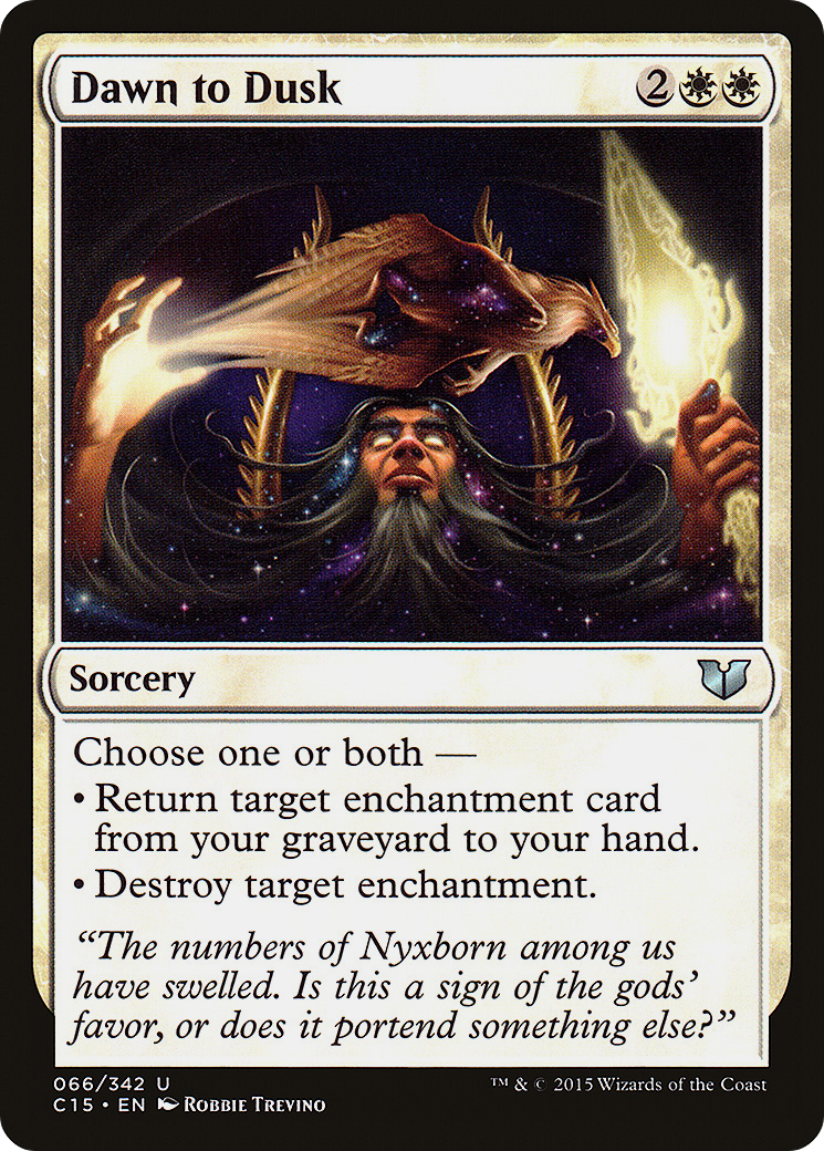 Dawn to Dusk (C15-066) - Commander 2015 - Premium MTG Single from Wizards of the Coast - Just $0.08! Shop now at Game Crave Tournament Store