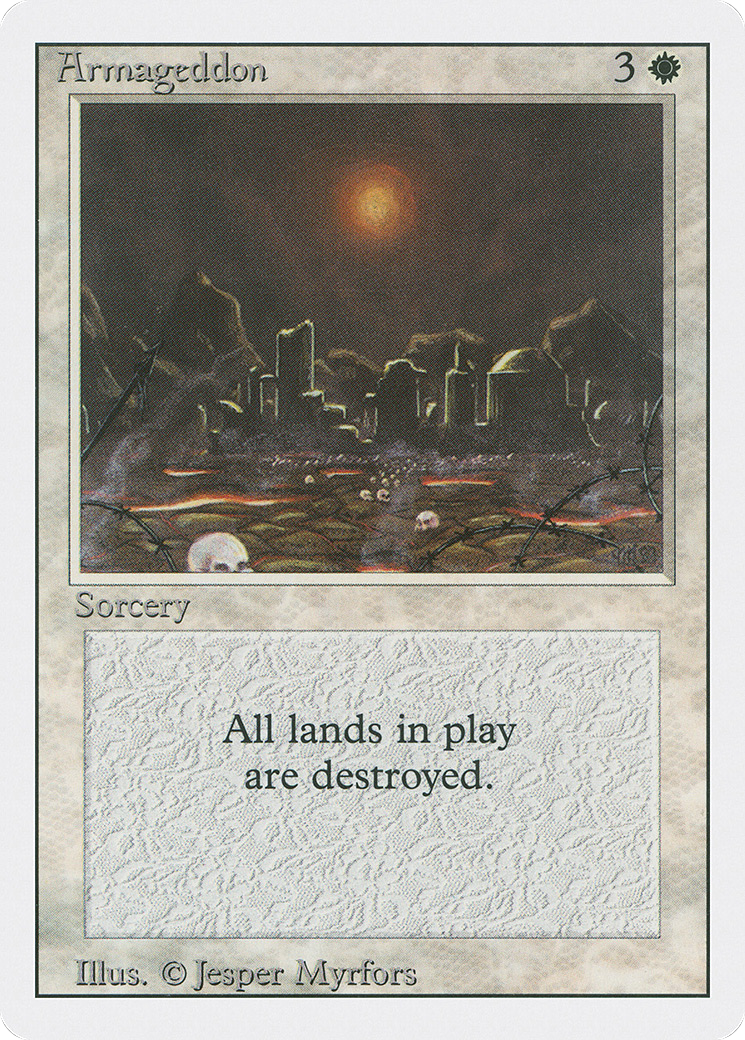 Armageddon (3ED-002) - Revised Edition - Premium MTG Single from Wizards of the Coast - Just $3.09! Shop now at Game Crave Tournament Store