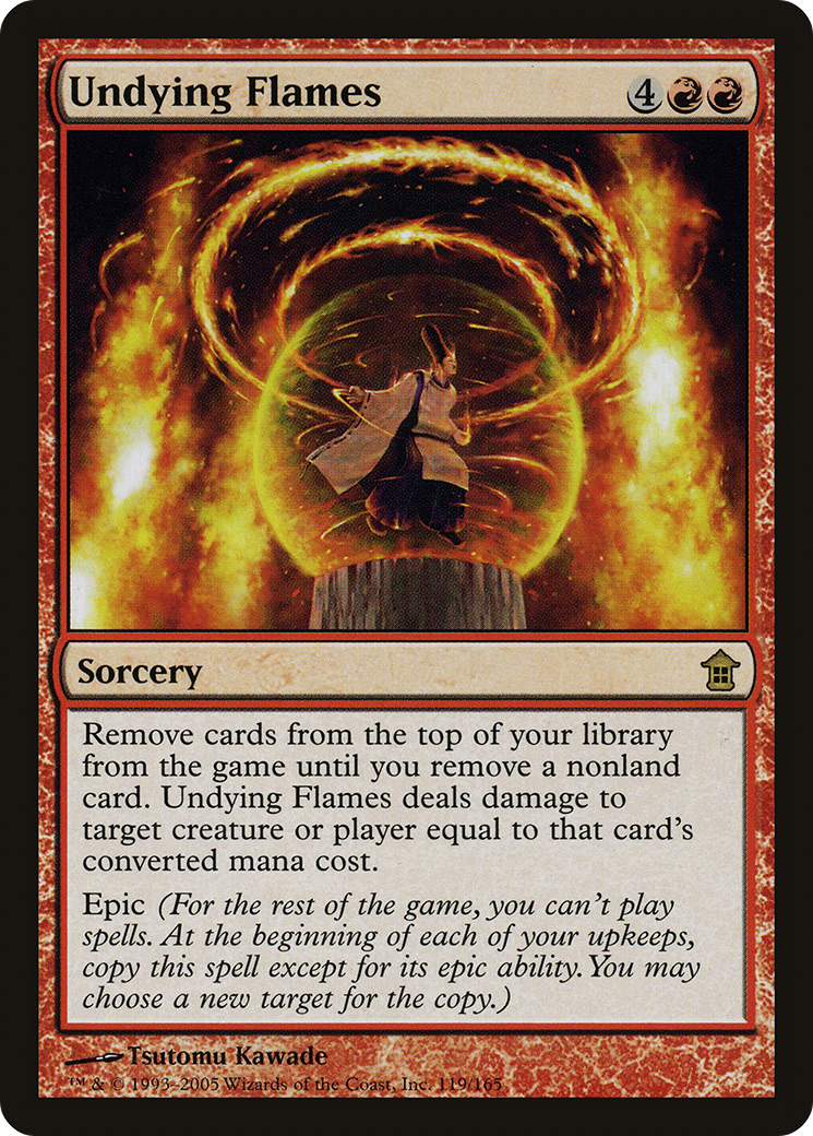 Undying Flames (SOK-119) - Saviors of Kamigawa Foil - Premium MTG Single from Wizards of the Coast - Just $11.14! Shop now at Game Crave Tournament Store