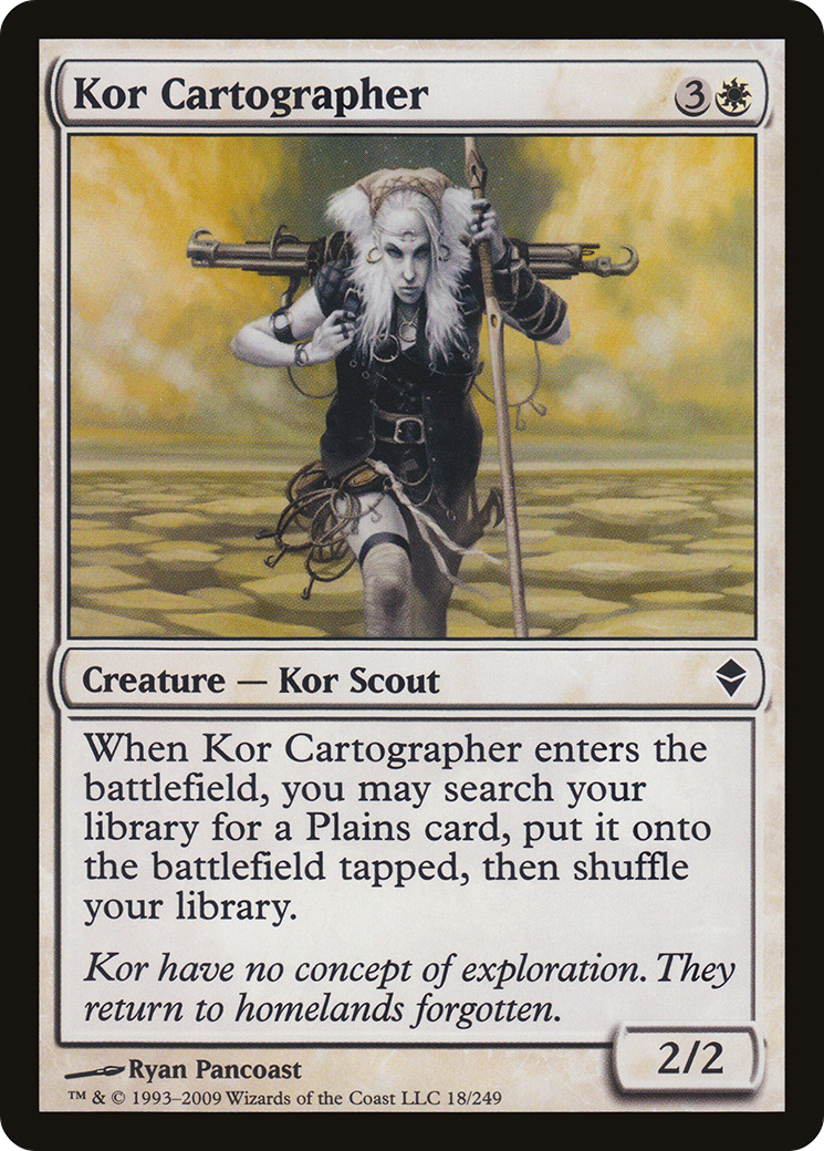 Kor Cartographer (ZEN-018) - Zendikar - Premium MTG Single from Wizards of the Coast - Just $0.25! Shop now at Game Crave Tournament Store