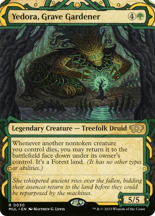 Yedora, Grave Gardener (MUL-030) - Multiverse Legends: (Showcase) (Borderless) - Premium MTG Single from Wizards of the Coast - Just $0.25! Shop now at Game Crave Tournament Store