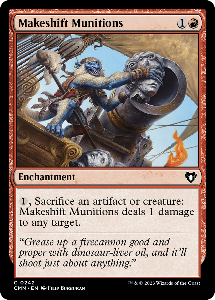 Makeshift Munitions (CMM-242) - Commander Masters Foil - Premium MTG Single from Wizards of the Coast - Just $0.08! Shop now at Game Crave Tournament Store
