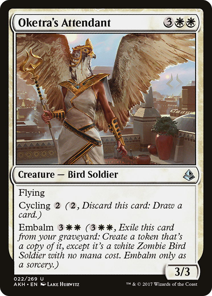 Oketra's Attendant (AKH-022) - Amonkhet - Premium MTG Single from Wizards of the Coast - Just $0.08! Shop now at Game Crave Tournament Store
