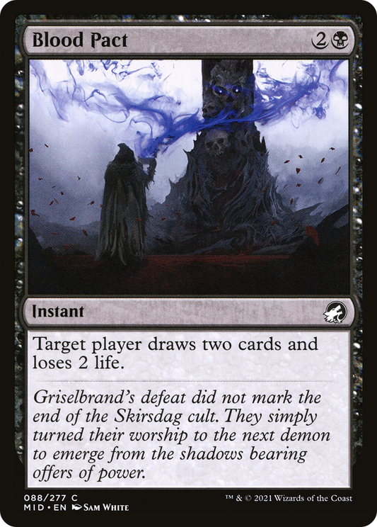 Blood Pact (MID-088) - Innistrad: Midnight Hunt - Premium MTG Single from Wizards of the Coast - Just $0.08! Shop now at Game Crave Tournament Store
