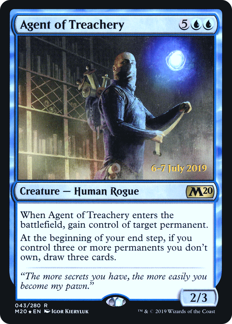 Agent of Treachery (PM20-43S) - Core Set 2020 Promos Foil - Premium MTG Single from Wizards of the Coast - Just $2.43! Shop now at Game Crave Tournament Store
