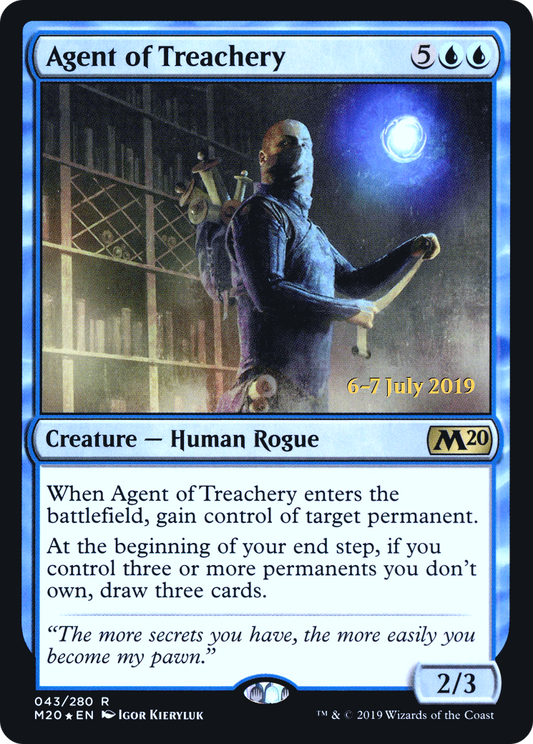 Agent of Treachery (PM20-43S) - Core Set 2020 Promos Foil - Premium MTG Single from Wizards of the Coast - Just $2.43! Shop now at Game Crave Tournament Store