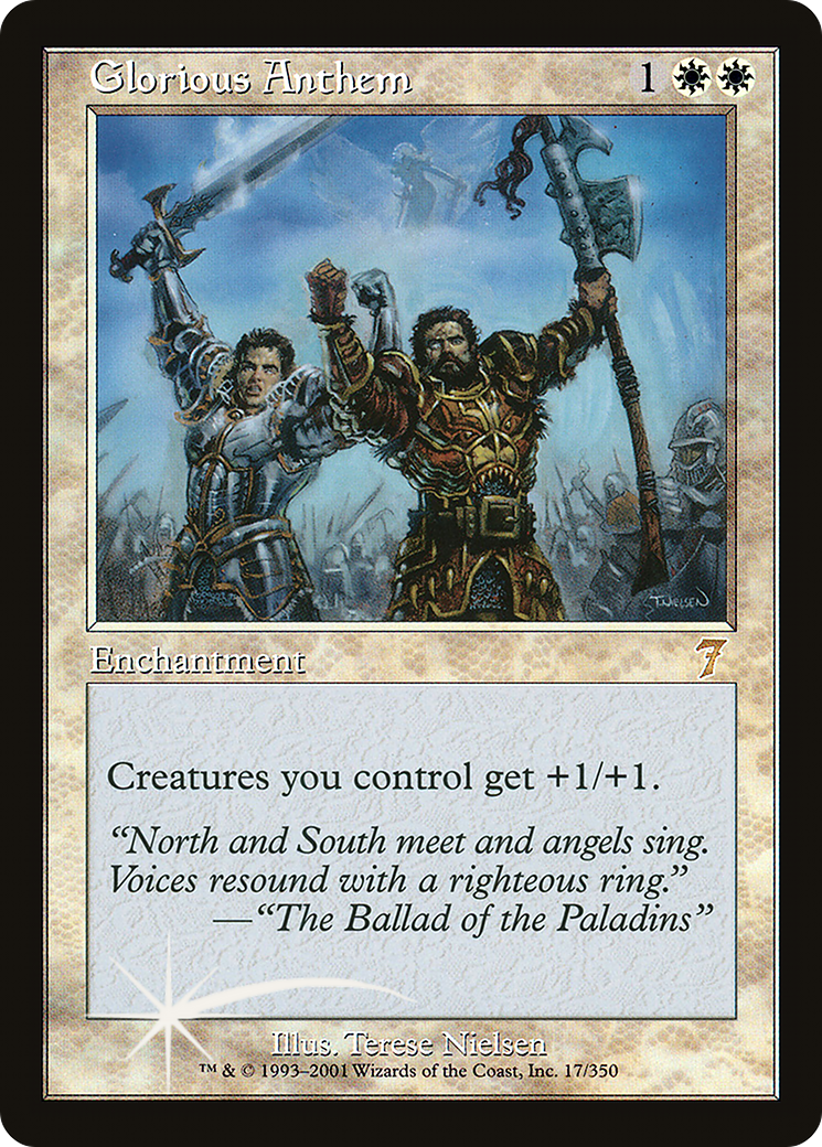 Glorious Anthem (7ED-17★) - Seventh Edition Foil - Premium MTG Single from Wizards of the Coast - Just $9.33! Shop now at Game Crave Tournament Store