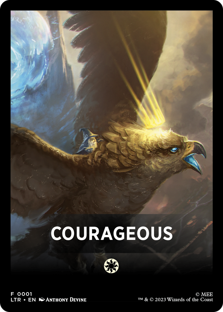 Courageous (FLTR-001) - Tales of Middle-earth Front Cards - Premium MTG Single from Wizards of the Coast - Just $0! Shop now at Game Crave Tournament Store