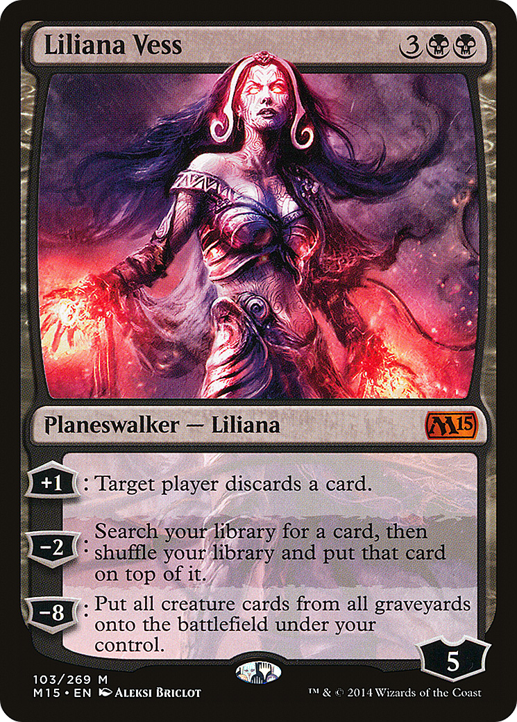 Liliana Vess (M15-103) - Magic 2015 - Premium MTG Single from Wizards of the Coast - Just $1.34! Shop now at Game Crave Tournament Store