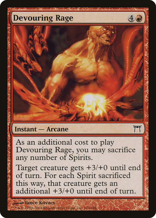 Devouring Rage (CHK-164) - Champions of Kamigawa Foil - Premium MTG Single from Wizards of the Coast - Just $0.08! Shop now at Game Crave Tournament Store