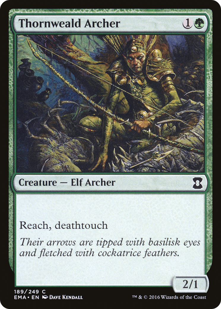 Thornweald Archer (EMA-189) - Eternal Masters Foil - Premium MTG Single from Wizards of the Coast - Just $0.08! Shop now at Game Crave Tournament Store