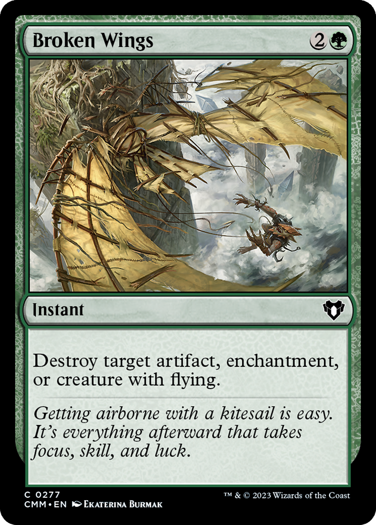 Broken Wings (CMM-277) - Commander Masters - Premium MTG Single from Wizards of the Coast - Just $0.08! Shop now at Game Crave Tournament Store
