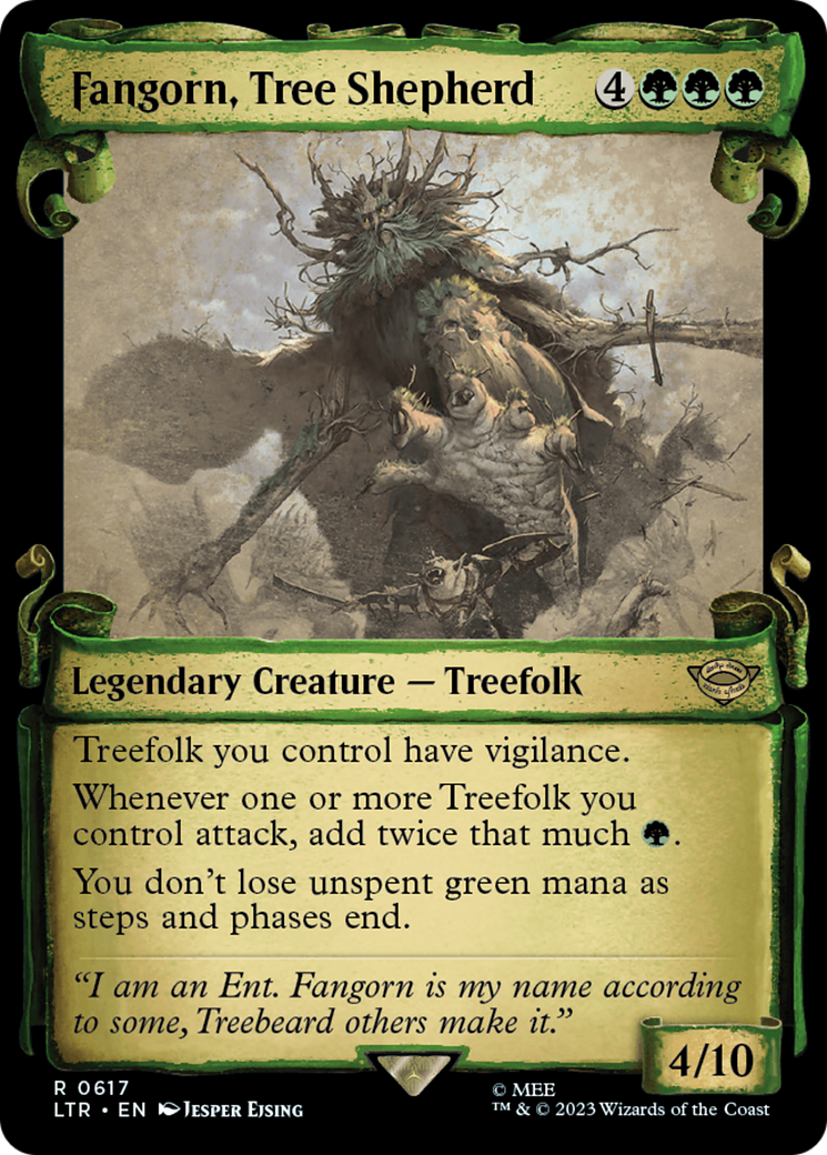 Fangorn, Tree Shepherd (LTR-617) - The Lord of the Rings: Tales of Middle-earth: (Showcase) Foil - Premium MTG Single from Wizards of the Coast - Just $0.22! Shop now at Game Crave Tournament Store