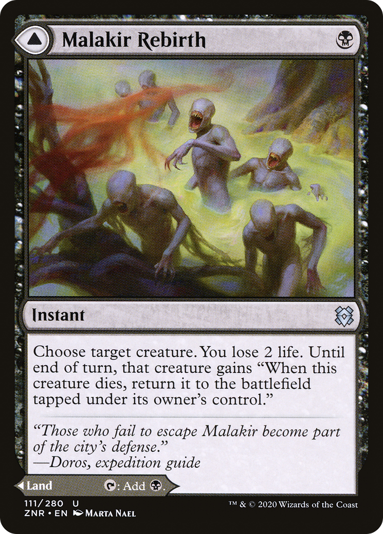 Malakir Rebirth // Malakir Mire (ZNR-111) - Zendikar Rising Foil - Premium MTG Single from Wizards of the Coast - Just $2.63! Shop now at Game Crave Tournament Store