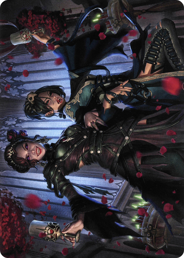 Falkenrath Celebrants // Falkenrath Celebrants (AVOW-073) - Crimson Vow Art Series (Borderless) - Premium MTG Single from Wizards of the Coast - Just $0! Shop now at Game Crave Tournament Store