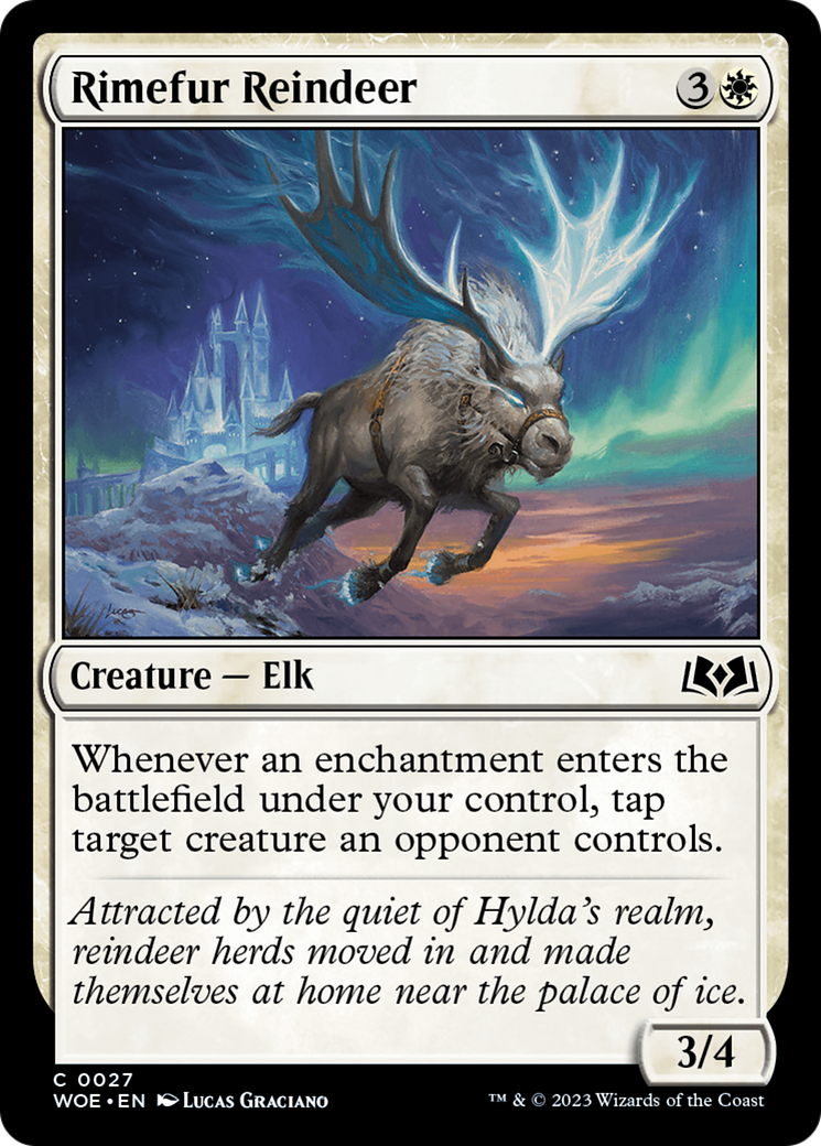 Rimefur Reindeer (WOE-027) - Wilds of Eldraine - Premium MTG Single from Wizards of the Coast - Just $0.08! Shop now at Game Crave Tournament Store