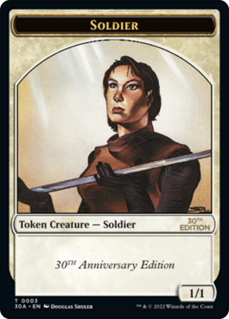 Soldier (T30A-003) - 30th Anniversary Tokens - Premium MTG Single from Wizards of the Coast - Just $0.64! Shop now at Game Crave Tournament Store
