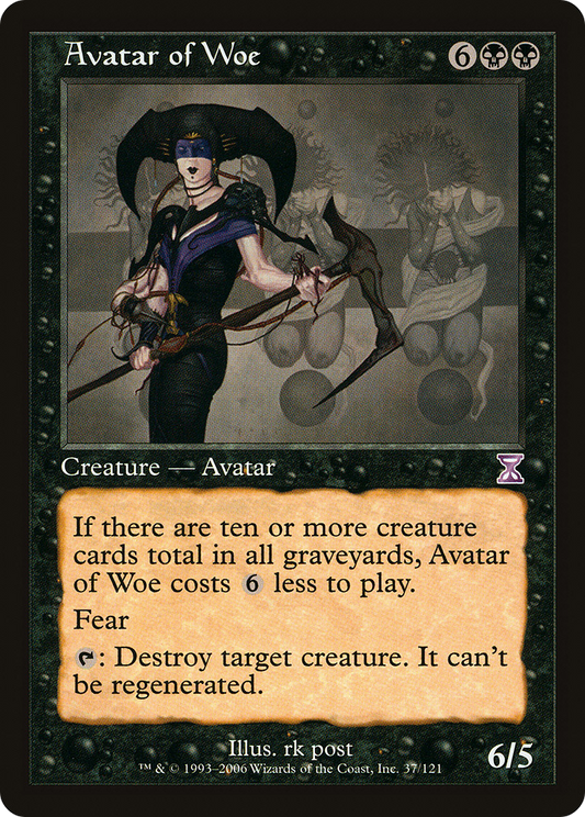 Avatar of Woe (TSB-037) - Time Spiral Timeshifted - Premium MTG Single from Wizards of the Coast - Just $0.90! Shop now at Game Crave Tournament Store