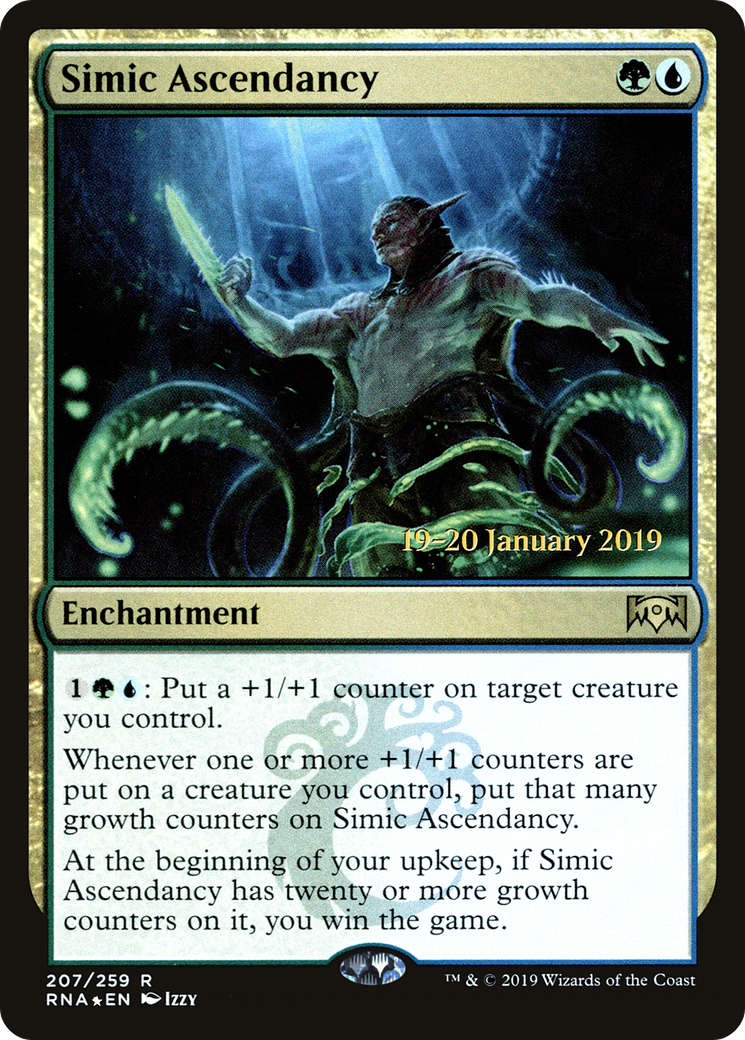 Simic Ascendancy (PRNA-207S) - Ravnica Allegiance Promos Foil - Premium MTG Single from Wizards of the Coast - Just $0.66! Shop now at Game Crave Tournament Store
