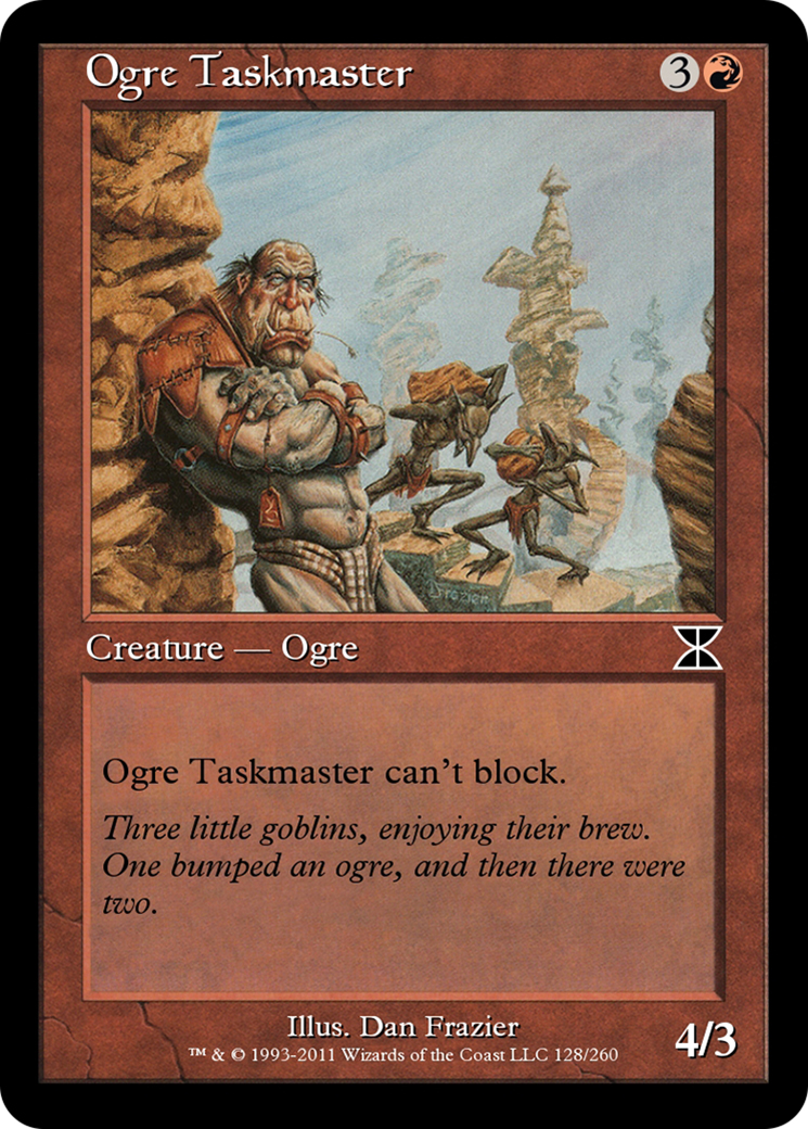 Ogre Taskmaster (ME4-128) - Masters Edition IV - Premium MTG Single from Wizards of the Coast - Just $0! Shop now at Game Crave Tournament Store