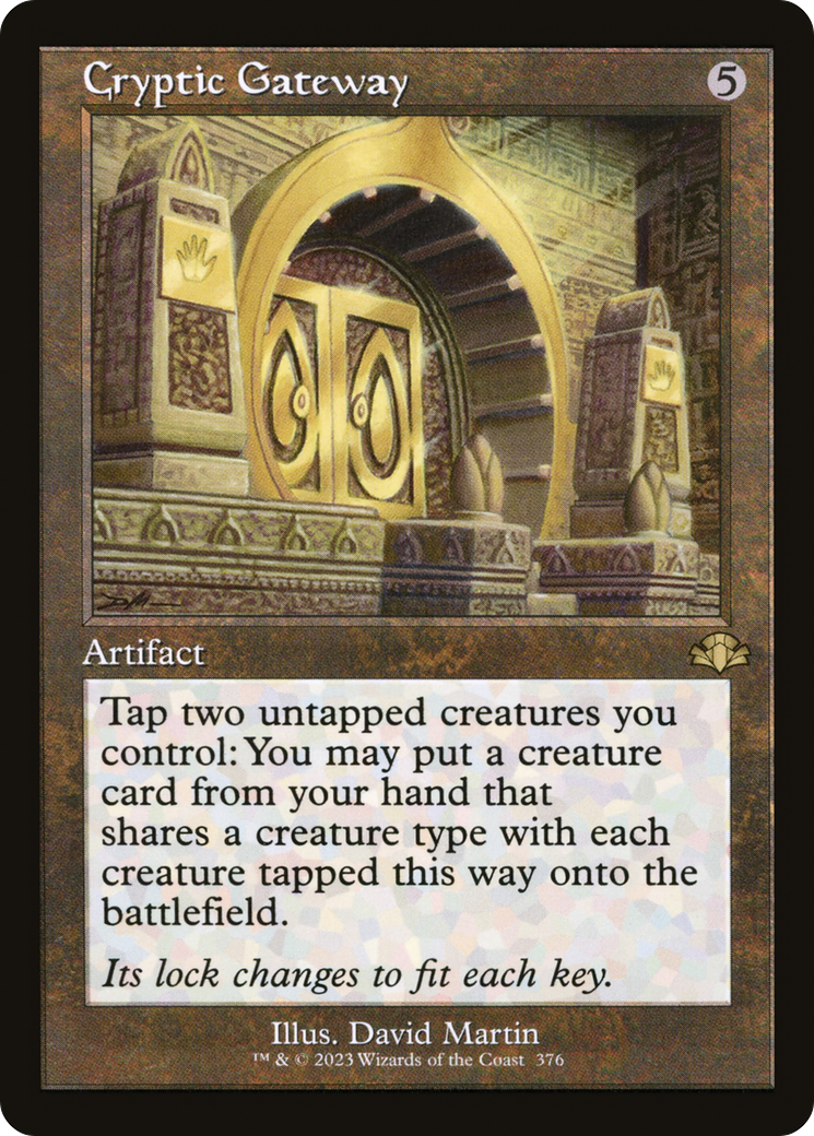 Cryptic Gateway (DMR-376) - Dominaria Remastered Foil - Premium MTG Single from Wizards of the Coast - Just $0.22! Shop now at Game Crave Tournament Store
