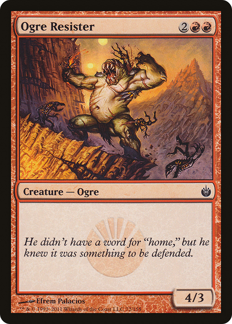 Ogre Resister (MBS-072) - Mirrodin Besieged - Premium MTG Single from Wizards of the Coast - Just $0.08! Shop now at Game Crave Tournament Store