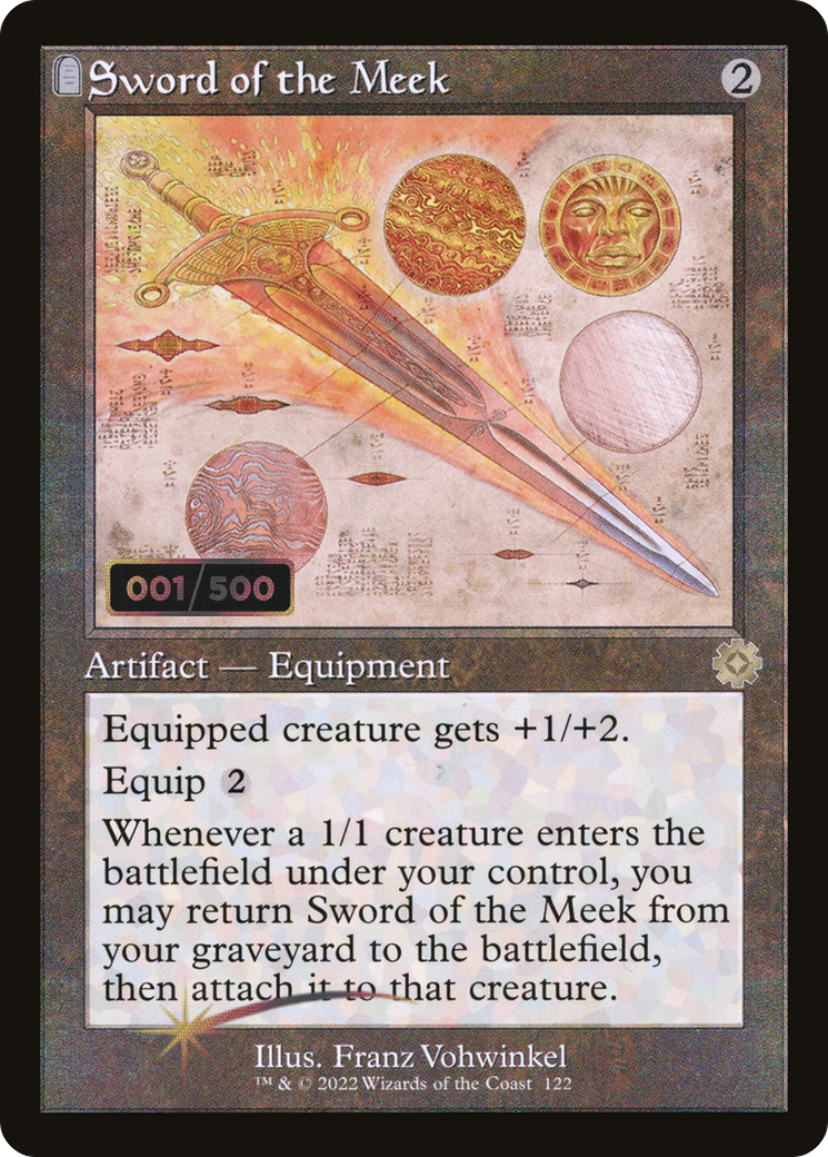 Sword of the Meek (BRR-122Z) - The Brothers' War Retro Artifacts Foil - Premium MTG Single from Wizards of the Coast - Just $63.07! Shop now at Game Crave Tournament Store