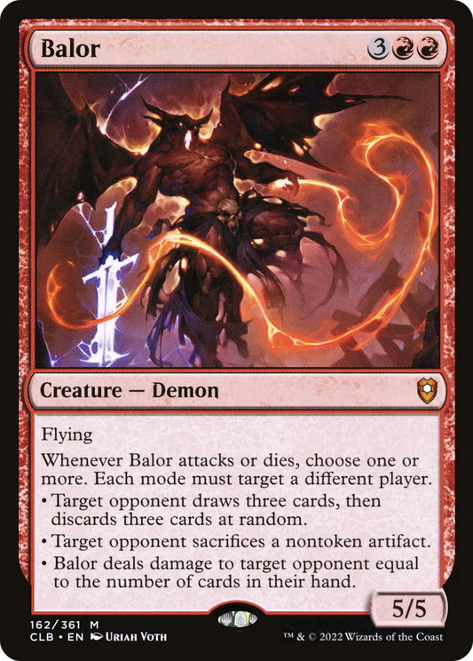 Balor (CLB-162) - Commander Legends: Battle for Baldur's Gate Foil - Premium MTG Single from Wizards of the Coast - Just $0.83! Shop now at Game Crave Tournament Store