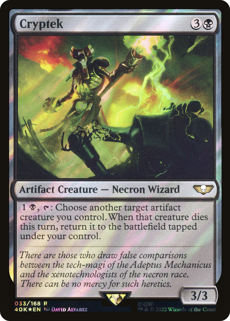 Cryptek (40K-33★) - Warhammer 40,000 Commander Foil - Premium MTG Single from Wizards of the Coast - Just $0.26! Shop now at Game Crave Tournament Store
