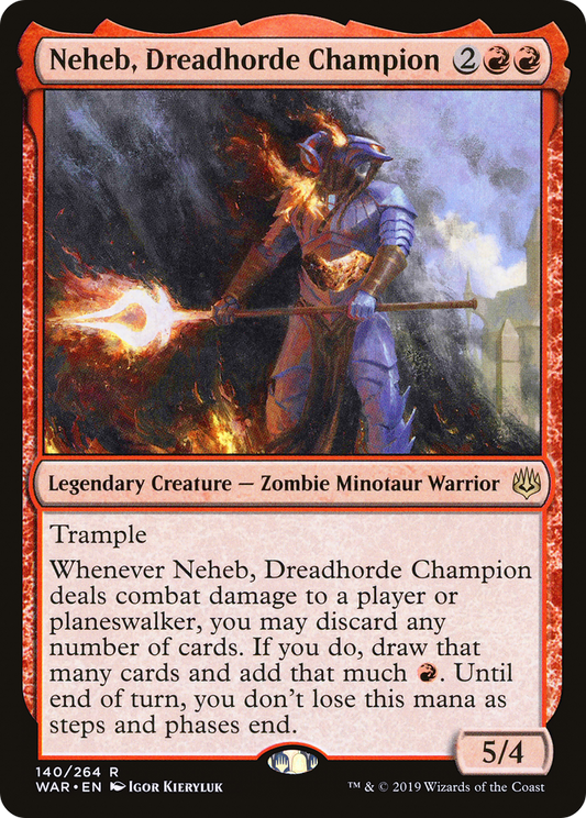 Neheb, Dreadhorde Champion (WAR-140) - War of the Spark - Premium MTG Single from Wizards of the Coast - Just $0.15! Shop now at Game Crave Tournament Store