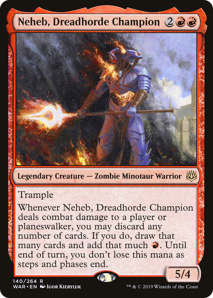 Neheb, Dreadhorde Champion (WAR-140) - War of the Spark Foil - Premium MTG Single from Wizards of the Coast - Just $0.23! Shop now at Game Crave Tournament Store