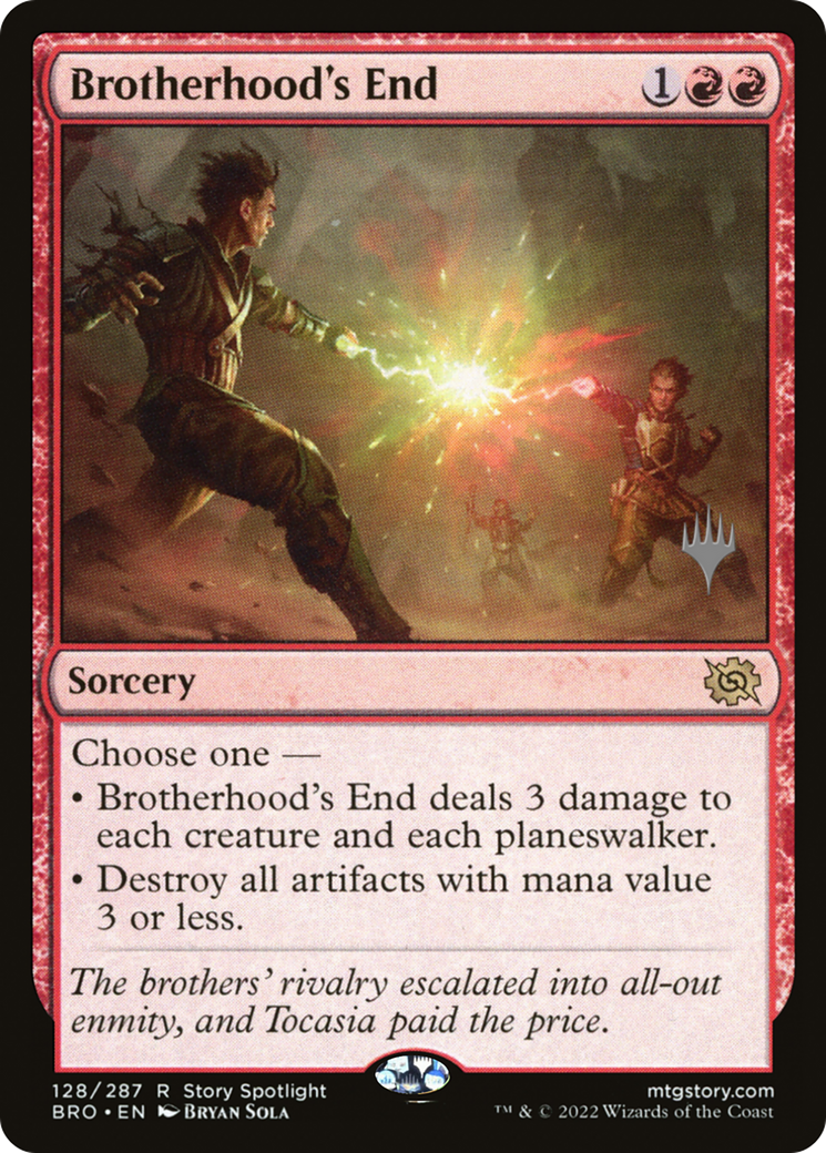 Brotherhood's End (PBRO-128P) - The Brothers' War Promos - Premium MTG Single from Wizards of the Coast - Just $0.38! Shop now at Game Crave Tournament Store