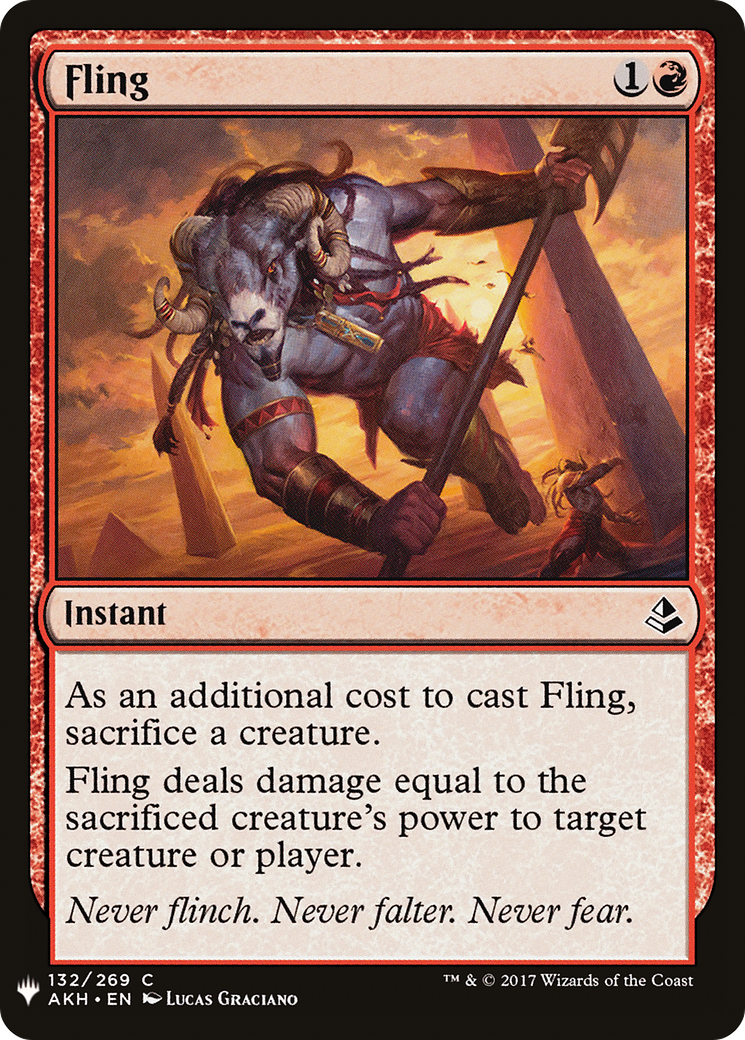 Fling (MB1-934) - Mystery Booster - Premium MTG Single from Wizards of the Coast - Just $0.25! Shop now at Game Crave Tournament Store