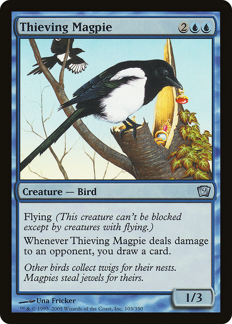 Thieving Magpie (9ED-103★) - Ninth Edition Foil - Premium MTG Single from Wizards of the Coast - Just $0.17! Shop now at Game Crave Tournament Store