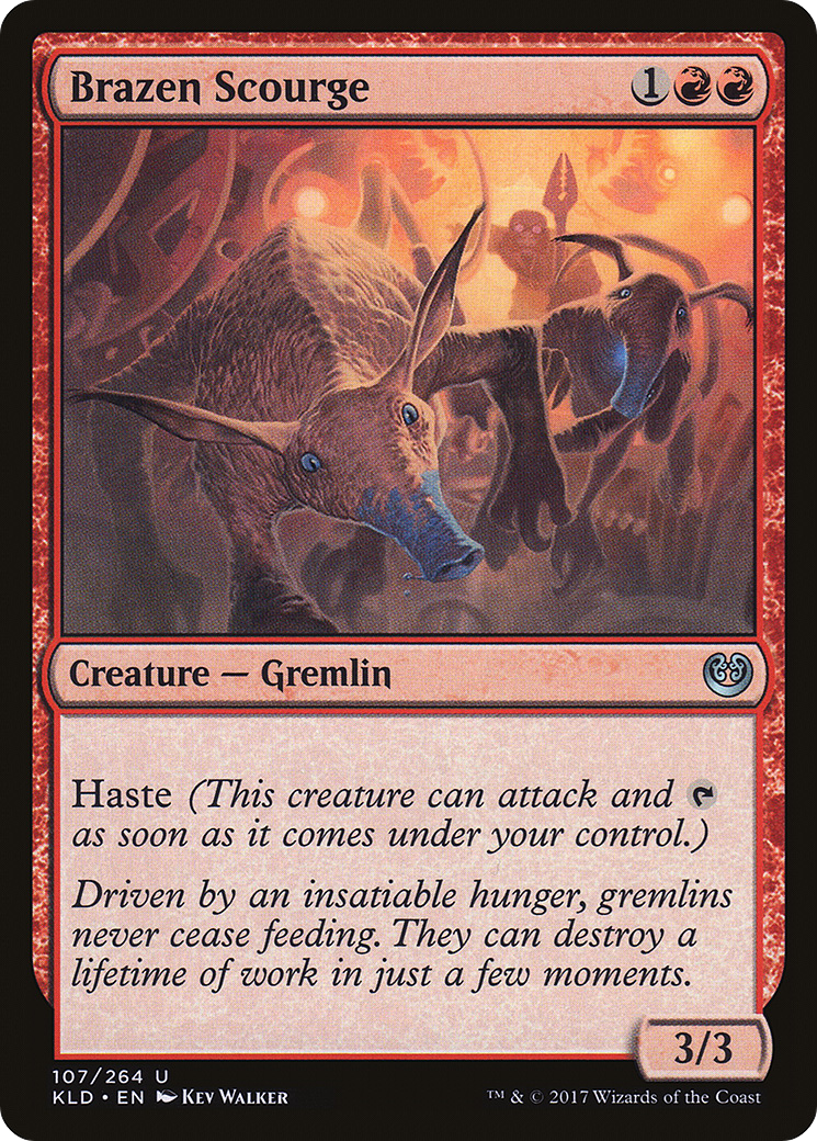 Brazen Scourge (KLD-107†) - Kaladesh - Premium MTG Single from Wizards of the Coast - Just $0.25! Shop now at Game Crave Tournament Store