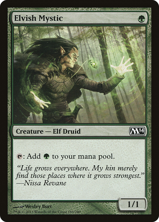 Elvish Mystic (M14-169) - Magic 2014 - Premium MTG Single from Wizards of the Coast - Just $0.26! Shop now at Game Crave Tournament Store