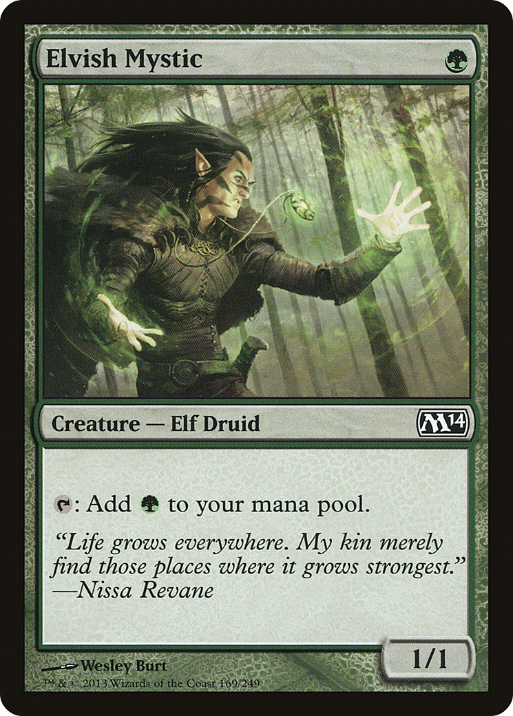 Elvish Mystic (M14-169) - Magic 2014 Foil - Premium MTG Single from Wizards of the Coast - Just $5.07! Shop now at Game Crave Tournament Store
