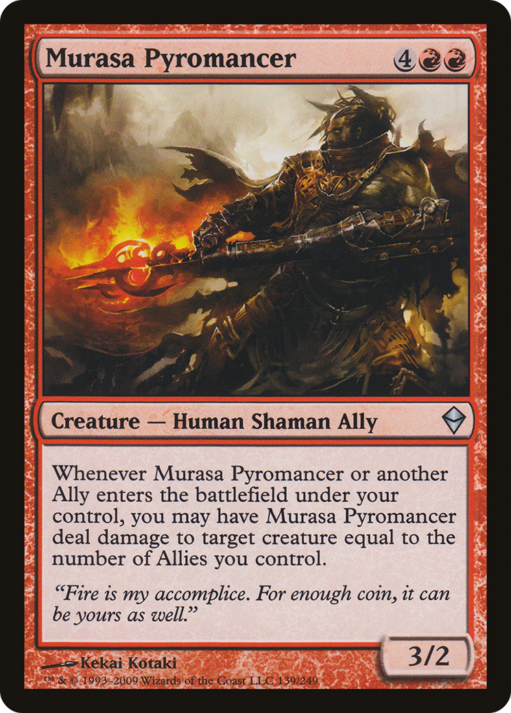 Murasa Pyromancer (ZEN-139) - Zendikar Foil - Premium MTG Single from Wizards of the Coast - Just $0.13! Shop now at Game Crave Tournament Store