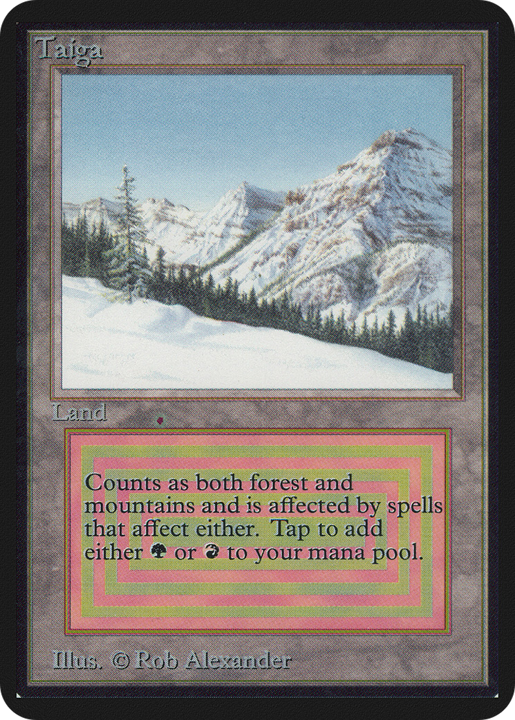 Taiga (LEA-282) - Limited Edition Alpha - Premium MTG Single from Wizards of the Coast - Just $0! Shop now at Game Crave Tournament Store