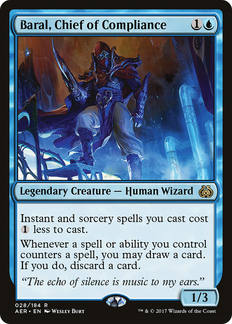 Baral, Chief of Compliance (AER-028) - Aether Revolt - Premium MTG Single from Wizards of the Coast - Just $0.48! Shop now at Game Crave Tournament Store