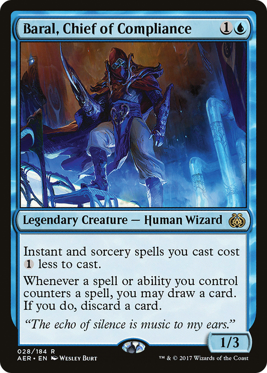 Baral, Chief of Compliance (AER-028) - Aether Revolt - Premium MTG Single from Wizards of the Coast - Just $0.48! Shop now at Game Crave Tournament Store