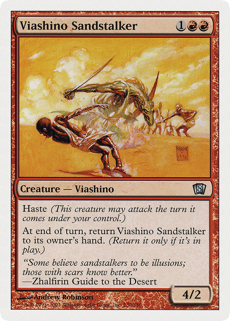 Viashino Sandstalker (8ED-230) - Eighth Edition - Premium MTG Single from Wizards of the Coast - Just $0.08! Shop now at Game Crave Tournament Store