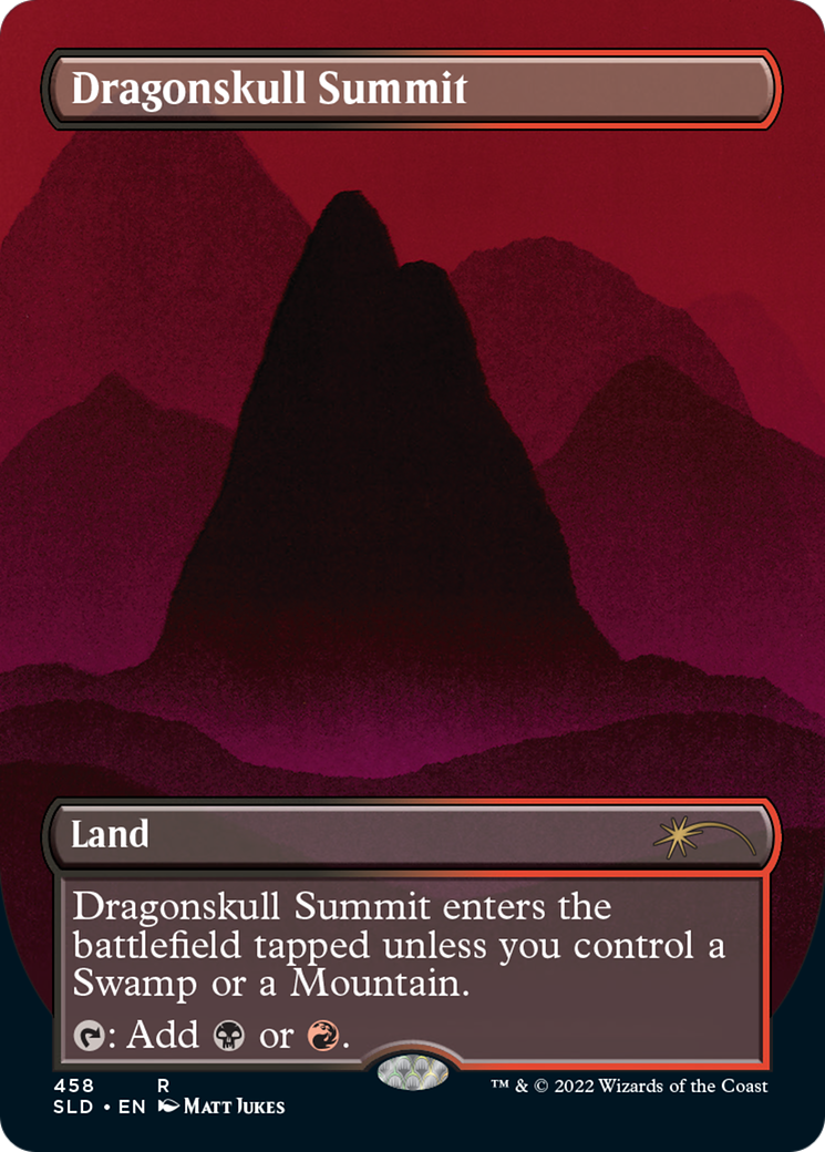 Dragonskull Summit (SLD-458) - Secret Lair Drop (Borderless) - Premium MTG Single from Wizards of the Coast - Just $2.50! Shop now at Game Crave Tournament Store
