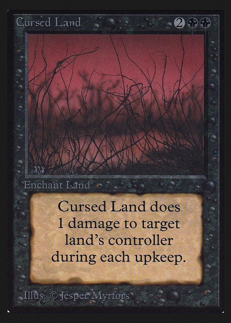 Cursed Land (CEI-098) - Intl. Collectors' Edition - Premium MTG Single from Wizards of the Coast - Just $0.51! Shop now at Game Crave Tournament Store