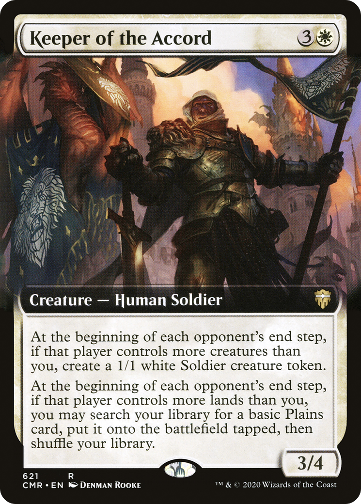 Keeper of the Accord (CMR-621) - Commander Legends: (Extended Art) - Premium MTG Single from Wizards of the Coast - Just $0.50! Shop now at Game Crave Tournament Store