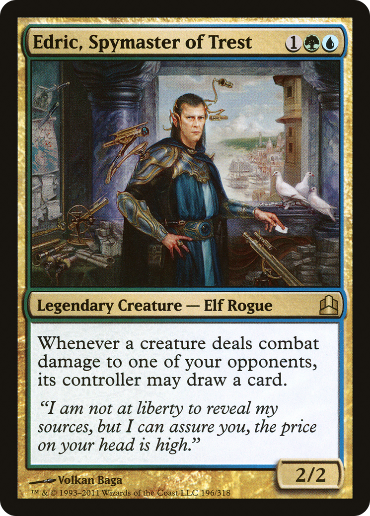 Edric, Spymaster of Trest (CMD-196) - Commander 2011 - Premium MTG Single from Wizards of the Coast - Just $0.45! Shop now at Game Crave Tournament Store