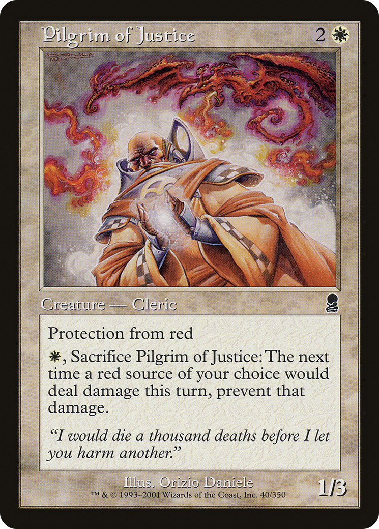 Pilgrim of Justice (ODY-040) - Odyssey Foil - Premium MTG Single from Wizards of the Coast - Just $0.09! Shop now at Game Crave Tournament Store