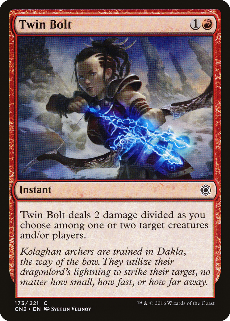 Twin Bolt (CN2-173) - Conspiracy: Take the Crown - Premium MTG Single from Wizards of the Coast - Just $0.25! Shop now at Game Crave Tournament Store